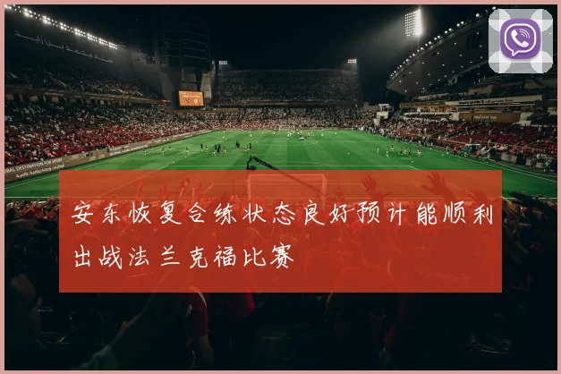 安东恢复合练状态良好预计能顺利出战法兰克福比赛